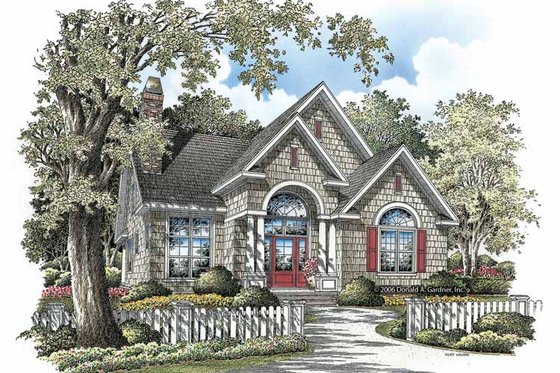 Exterior - Front Elevation 3 for Traditional House Plan #929-836 - 4 bed, 3 bath