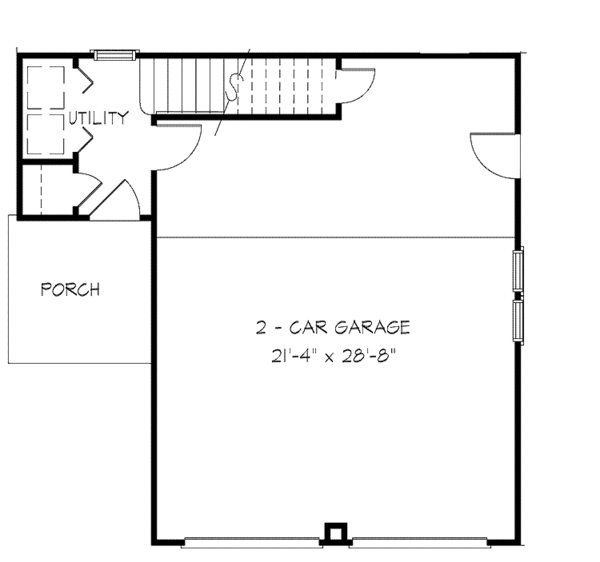 Architectural House Design - Country Floor Plan - Main Floor Plan #410-3577