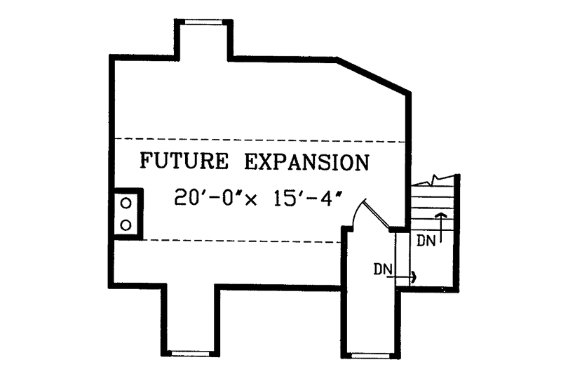 Dream House Plan - Floor Plan - Other Floor for Country House Plan #314-210 - 3 bed, 2 bath