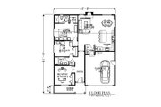 Bungalow Style House Plan - 3 Beds 2 Baths 1389 Sq/Ft Plan #53-437 
