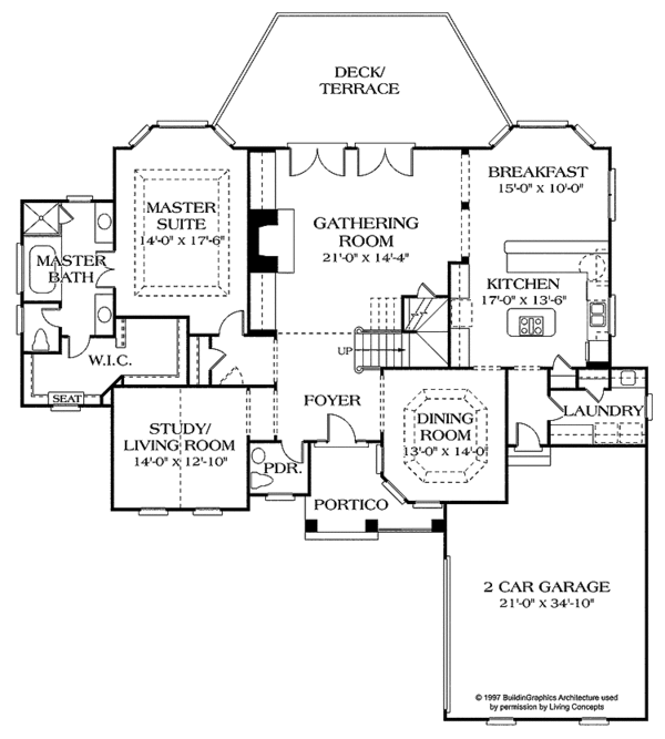Dream House Plan - Victorian Floor Plan - Main Floor Plan #453-174