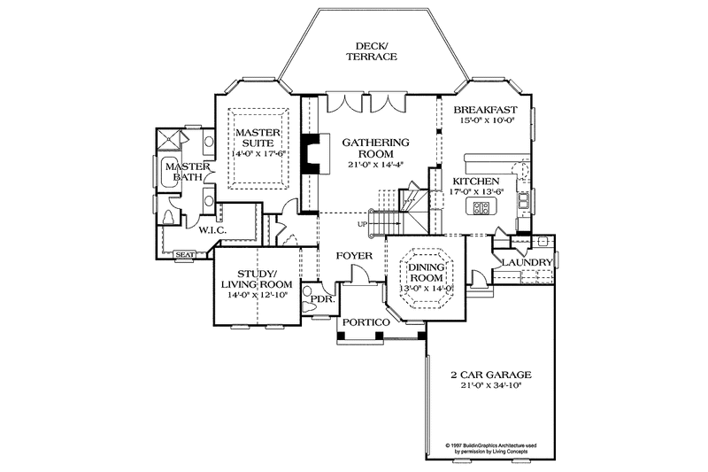 Home Plan - Floor Plan - Main Floor for Victorian House Plan #453-174 - 4 bed, 3.5 bath