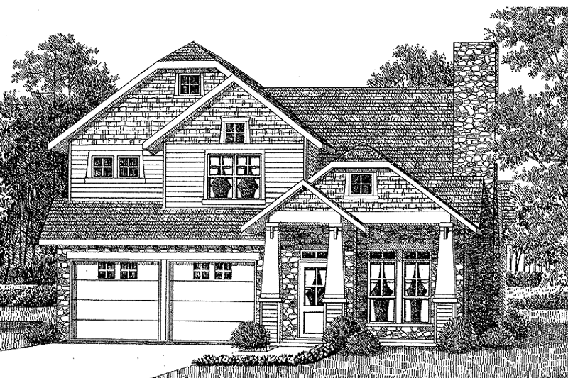 Home Plan - Contemporary Exterior - Front Elevation Plan #472-237