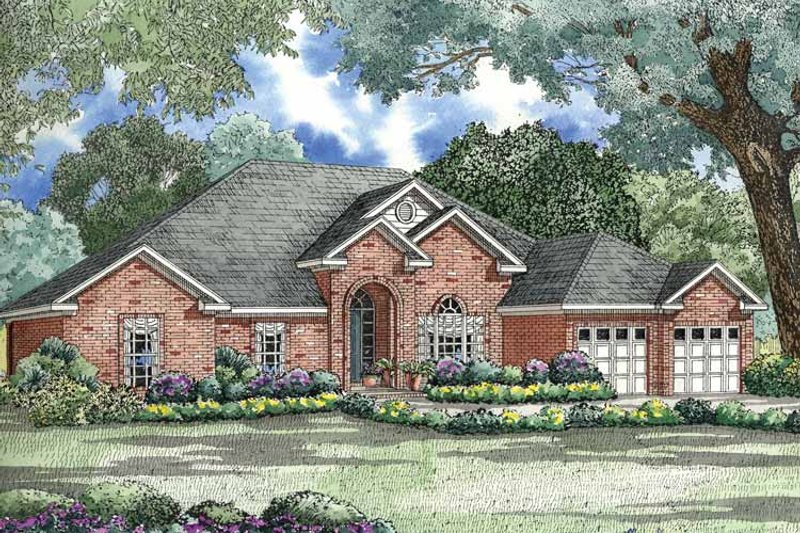 Dream House Plan - Exterior - Front Elevation 3 for Ranch House Plan #17-2792 - 4 bed, 2.5 bath