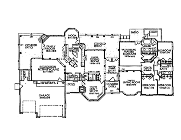Architectural House Design - Craftsman Floor Plan - Main Floor Plan #303-471