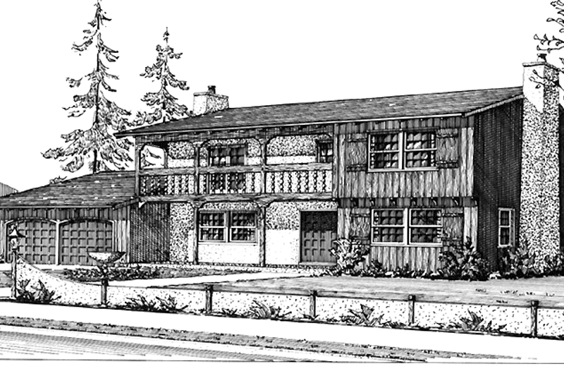 House Plan Design - Prairie Exterior - Front Elevation Plan #320-1404
