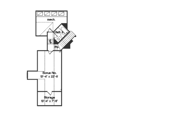 Floor Plan - Other Floor for European House Plan #135-167 - 4 bed, 4.5 bath