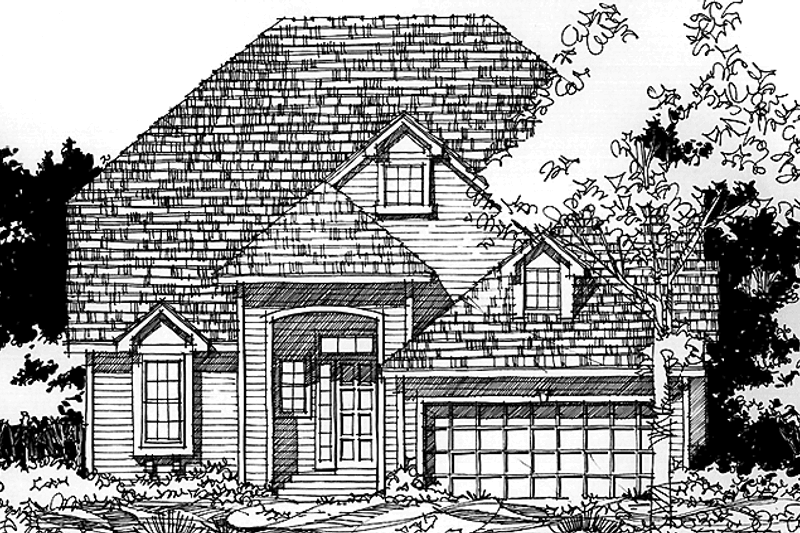 Architectural House Design - Traditional Exterior - Front Elevation Plan #1007-27