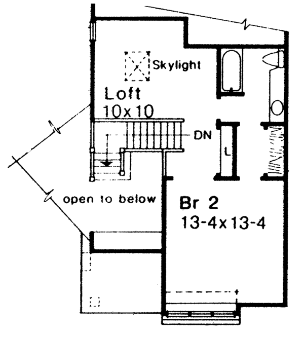 House Blueprint - Contemporary Floor Plan - Upper Floor Plan #320-682