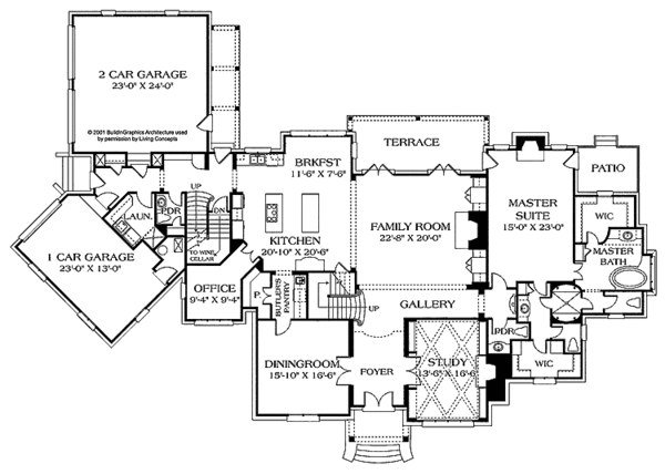 House Blueprint - Country Floor Plan - Main Floor Plan #453-468