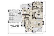 Farmhouse Style House Plan - 4 Beds 3.5 Baths 2733 Sq/Ft Plan #51-1273 