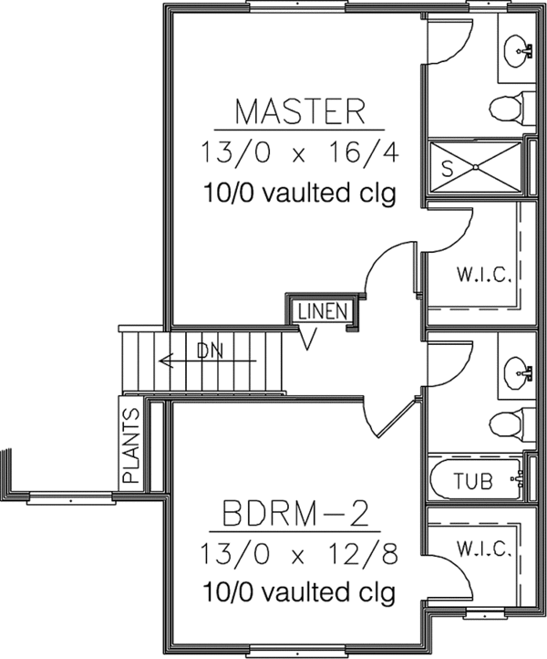 House Plan Design - Traditional Floor Plan - Upper Floor Plan #1037-32