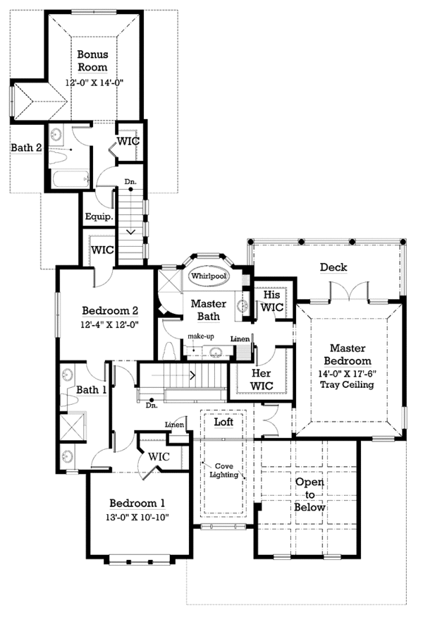 Victorian Floor Plan - Upper Floor Plan #930-198