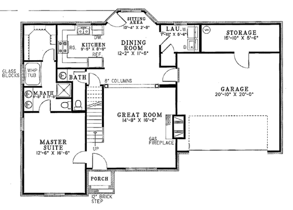 Home Plan - Traditional Floor Plan - Main Floor Plan #17-3260