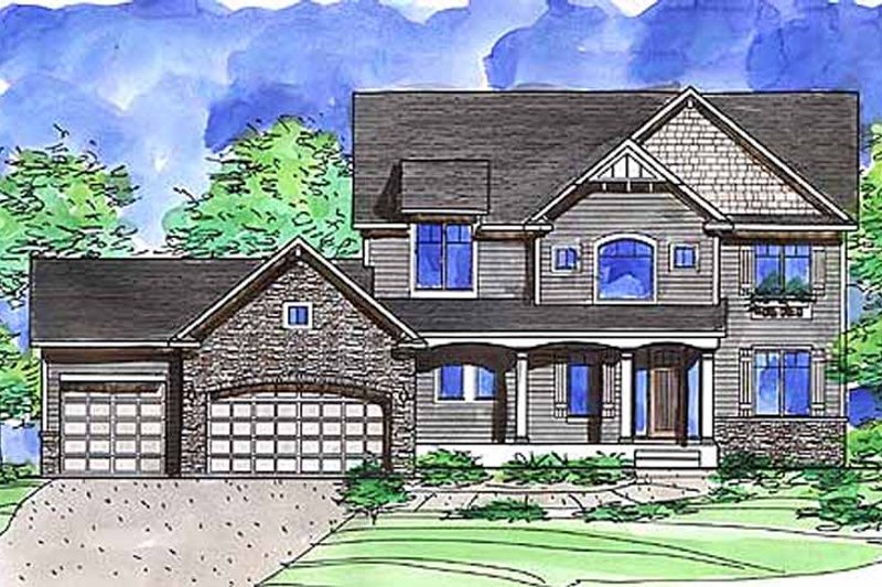 Home Plan - European Exterior - Front Elevation Plan #320-1478