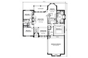Traditional Style House Plan - 3 Beds 2 Baths 1944 Sq/Ft Plan #42-406 