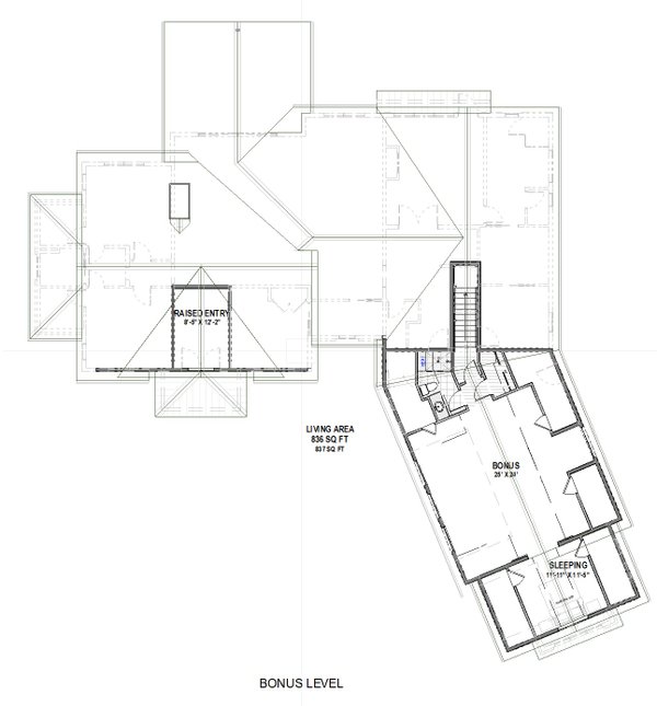 Architectural House Design - Craftsman Floor Plan - Upper Floor Plan #1069-29