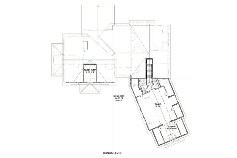 Dream House Plan - Floor Plan - Upper Floor for Craftsman House Plan #1069-29 - 3 bed, 2.5 bath