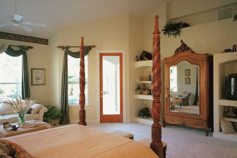 House Plan Design - Interior - Master Bedroom for Mediterranean House Plan #417-556 - 4 bed, 4 bath