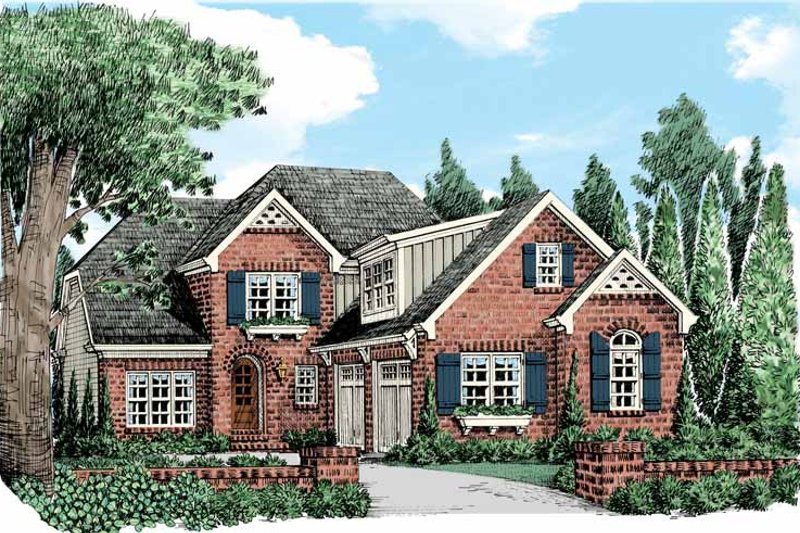 Home Plan - European Exterior - Front Elevation Plan #927-438