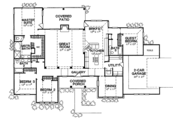 Craftsman Style House Plan - 4 Beds 3 Baths 2532 Sq/Ft Plan #472-50 