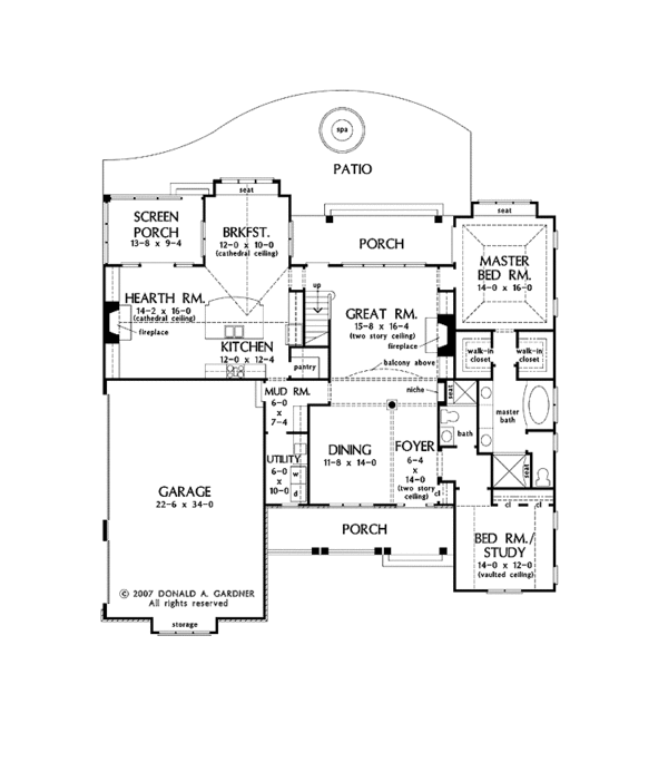 Home Plan - European Floor Plan - Main Floor Plan #929-870