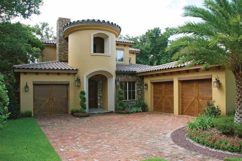Home Plan - Exterior - Front Elevation 6 for Mediterranean House Plan #1019-2 - 4 bed, 4.5 bath