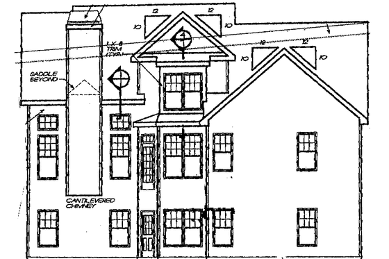Exterior - Rear Elevation for Craftsman House Plan #927-887 - 3 bed, 2.5 bath