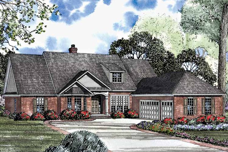 Home Plan - Exterior - Front Elevation 3 for Country House Plan #17-2941 - 5 bed, 4 bath