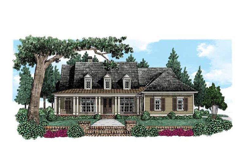 Home Plan - Exterior - Front Elevation 3 for Colonial House Plan #927-528 - 3 bed, 2.5 bath