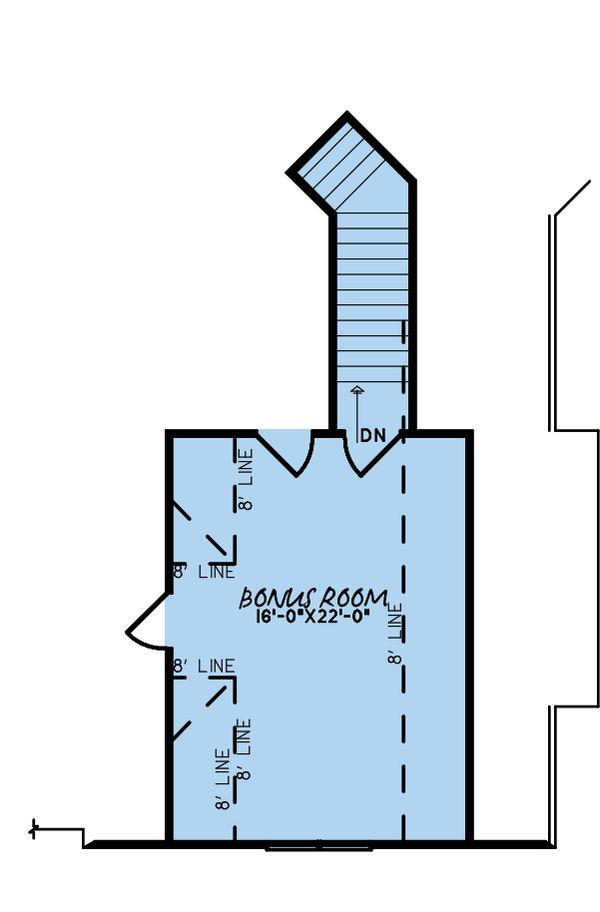 House Plan Design - European Floor Plan - Upper Floor Plan #923-180