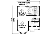 Victorian Style House Plan - 3 Beds 1 Baths 1442 Sq/Ft Plan #25-4673 