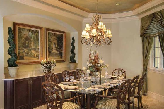 Interior - Dining Room for Mediterranean House Plan #930-421 - 4 bed, 4 bath
