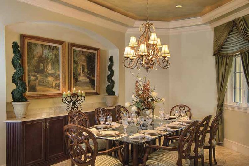 Dream House Plan - Interior - Dining Room for Mediterranean House Plan #930-421 - 4 bed, 4 bath