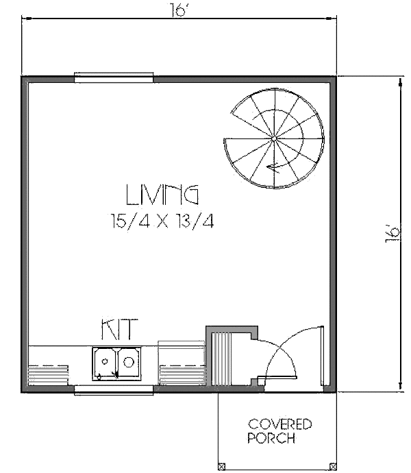 Craftsman Floor Plan - Main Floor Plan #423-22