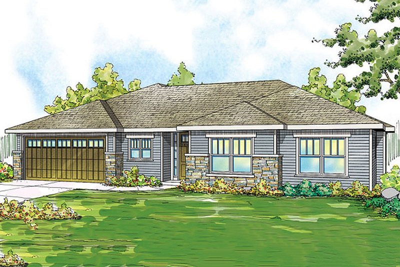 Architectural House Design - Traditional Exterior - Front Elevation Plan #124-869