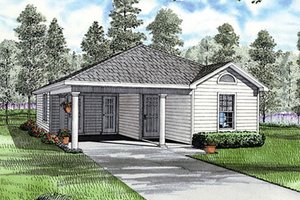 Traditional Exterior - Front Elevation Plan #17-2248