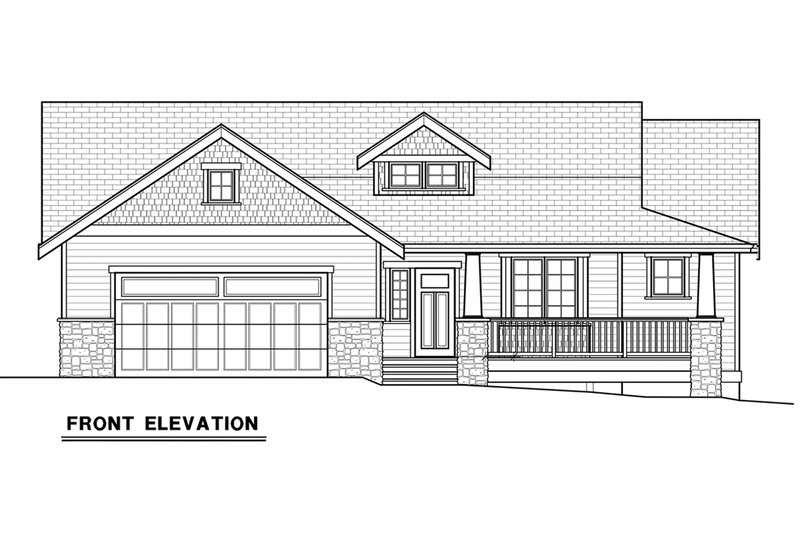 Dream House Plan - Exterior - Front Elevation 6 for Craftsman House Plan #1070-17 - 3 bed, 2.5 bath