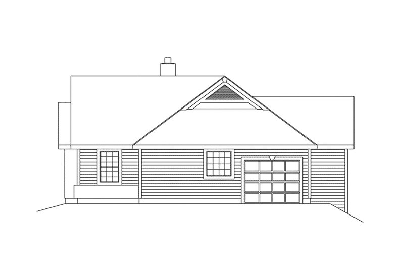 Dream House Plan - Right Side Elevation