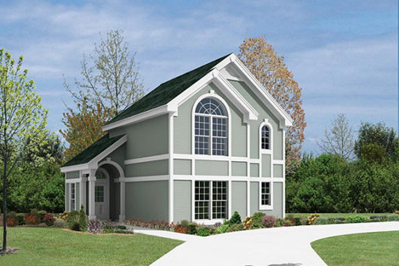 Home Plan - Traditional Exterior - Front Elevation Plan #57-291