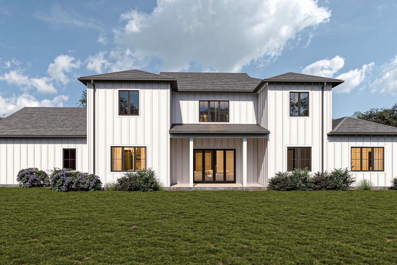 Architectural House Design - Exterior - Rear Elevation for Farmhouse House Plan #1112-10 - 5 bed, 4 bath