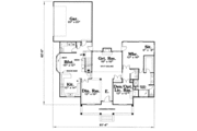 Southern Style House Plan - 4 Beds 2.5 Baths 2752 Sq/Ft Plan #20-1007 