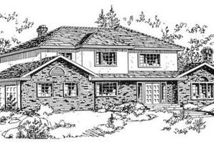 Traditional Exterior - Front Elevation Plan #18-8939