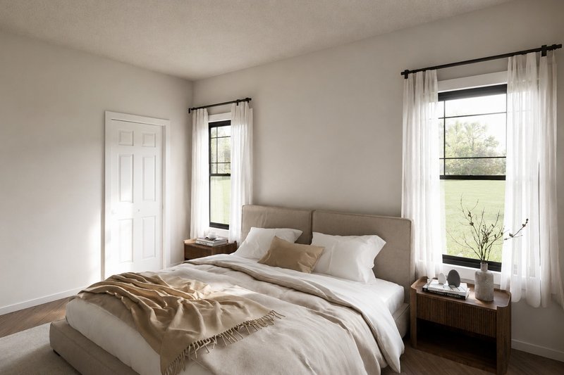 Architectural House Design - Interior - Master Bedroom for Country House Plan #1064-475 - 3 bed, 2 bath