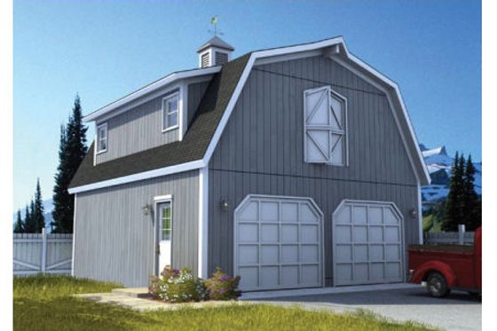 Exterior - Front Elevation for Farmhouse House Plan #312-743, 0 bath