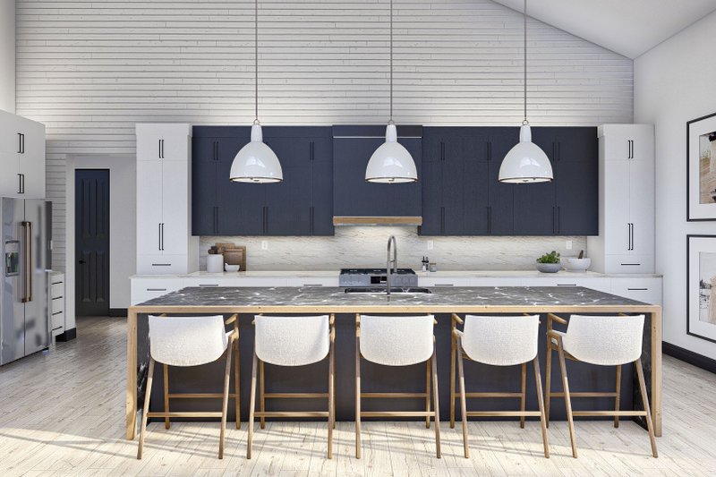 House Blueprint - Interior - Kitchen for Barndominium House Plan #455-612 - 3 bed, 2.5 bath