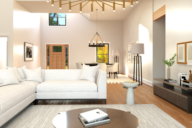 House Plan Design - Interior - Family Room 1 for Farmhouse House Plan #1064-159 - 3 bed, 2 bath