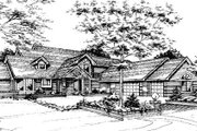 Bungalow Style House Plan - 4 Beds 4 Baths 4600 Sq/Ft Plan #320-339 