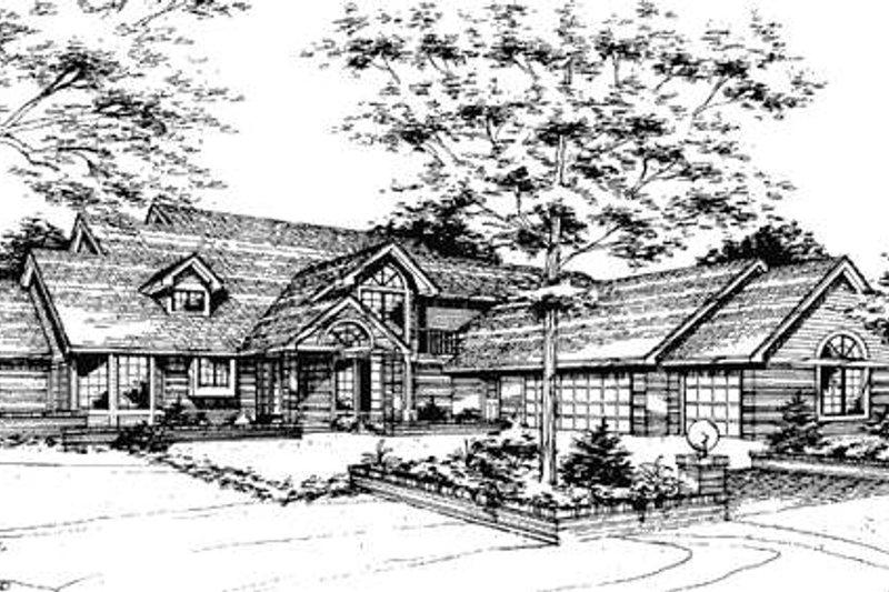 Bungalow Style House Plan - 4 Beds 4 Baths 4600 Sq/Ft Plan #320-339