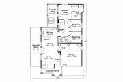 Craftsman Style House Plan - 3 Beds 2 Baths 1623 Sq/Ft Plan #124-1341 